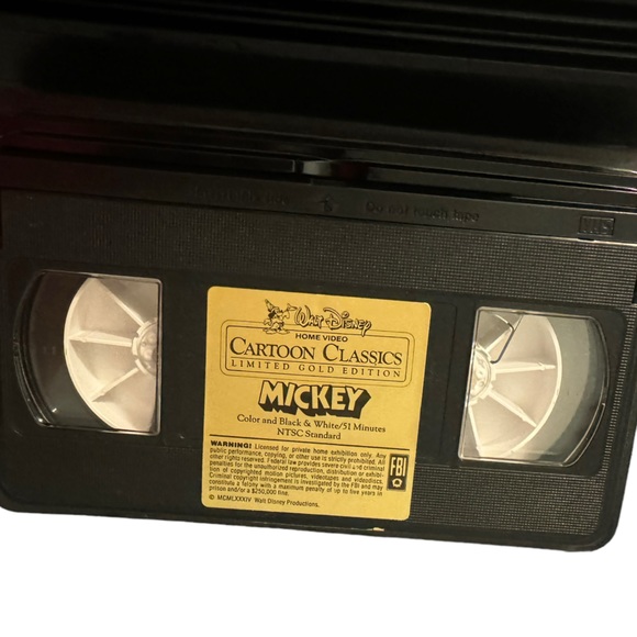 Disney’s Vintage VHS: “Mickey,” From The Cartoon Classics Limited Gold Edition. - Picture 4 of 5